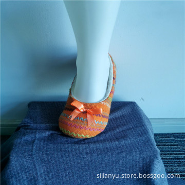 Children's Indoor Winter Colorful Striped Slipper Socks